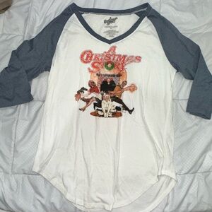 A Christmas Story Women's Raglan Baseball Tee